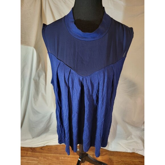 Fervour Women Navy Blue  Sleeveless Blouse XL - Picture 1 of 5